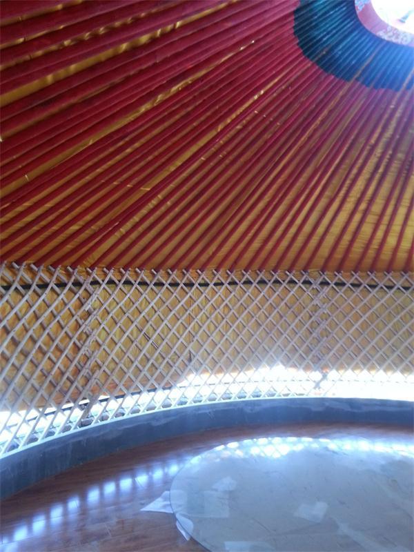 살거나 캐더링을 위한 4m 직경 몽골 둥근 지붕 천막/유르트 야영 천막